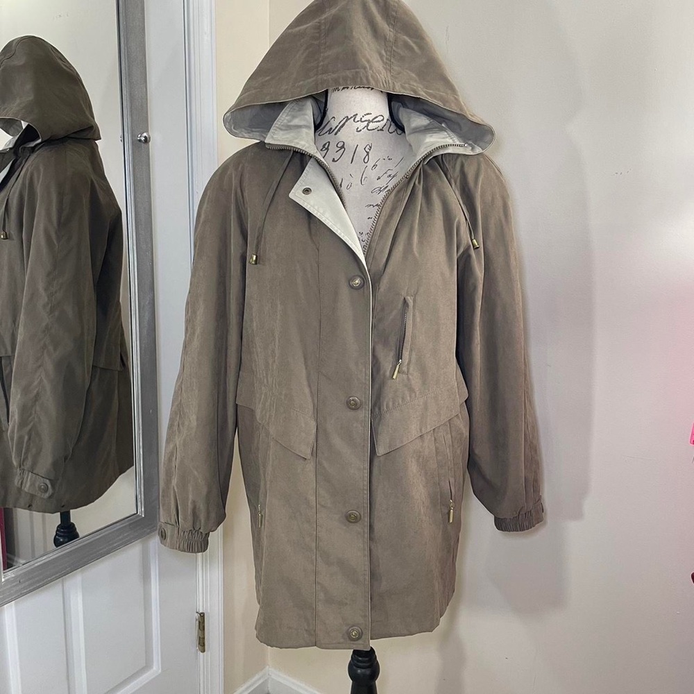 Classic Elements Brown Lightweight Long Jacket - image 5